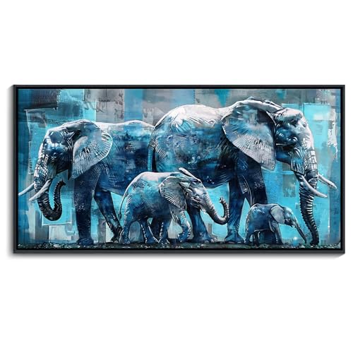 Elephant Canvas Wall Art 24x48 Inches