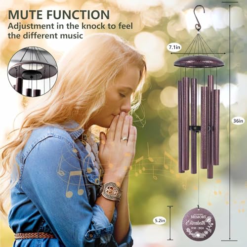 Personalized Memorial Wind Chime for Loss of Loved One 30