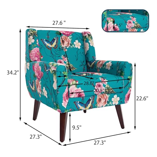 Floral Accent Chairs Set of 2 (2 Count)