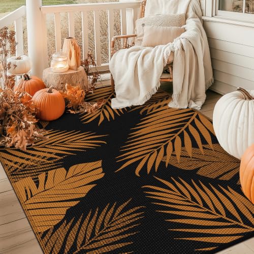 Outdoor Rug Waterproof Plastic for Fall Decor (54 Sq Ft)