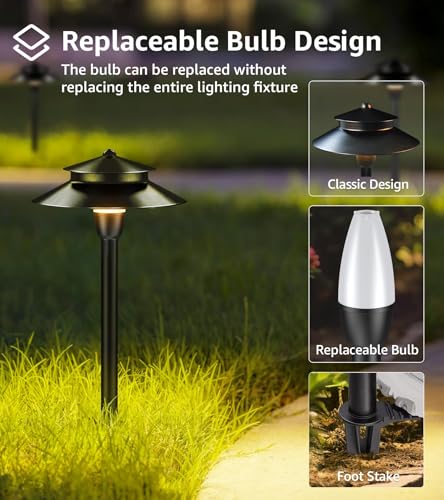 4 Pack Low Voltage Pathway Lights