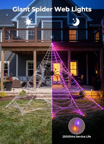 Halloween Decorations Outdoor (Orange & Purple)