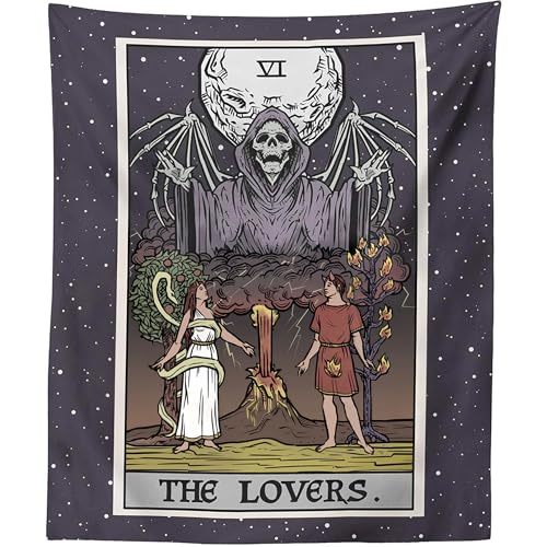 The Lovers Tarot Card Tapestry
