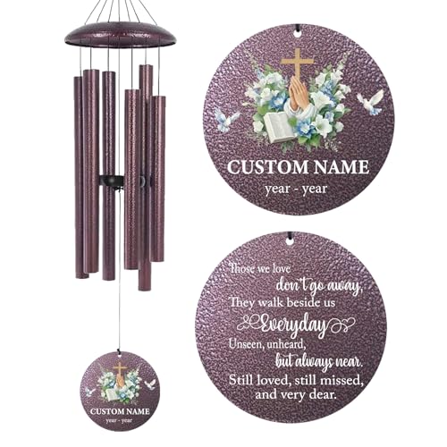 Personalized Deep Tone Wind Chimes Memorial