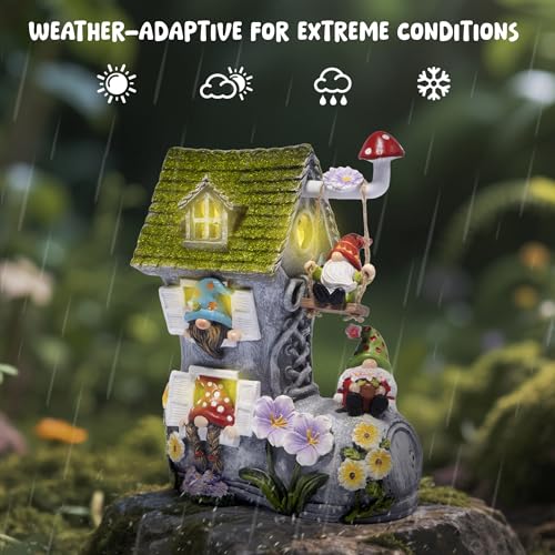 Spring Solar Gnomes Garden Decor