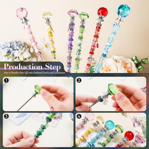 16in Extra Long Beaded Garden Stakes kit (306 Count)