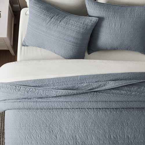 HOME 100% Cotton Modern Lines Quilt Set King Size