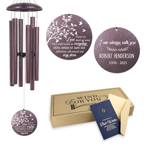 36" Deep Tone Personalized Wind Chime Memorial