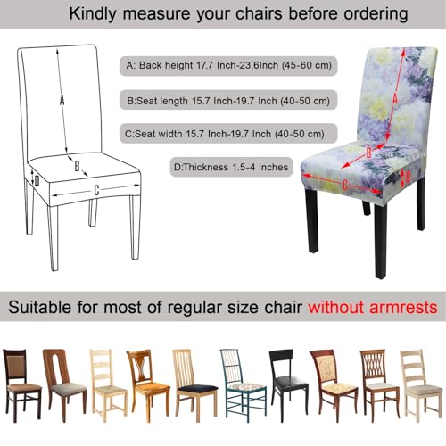 Pattern Chair Covers for Dining Chairs