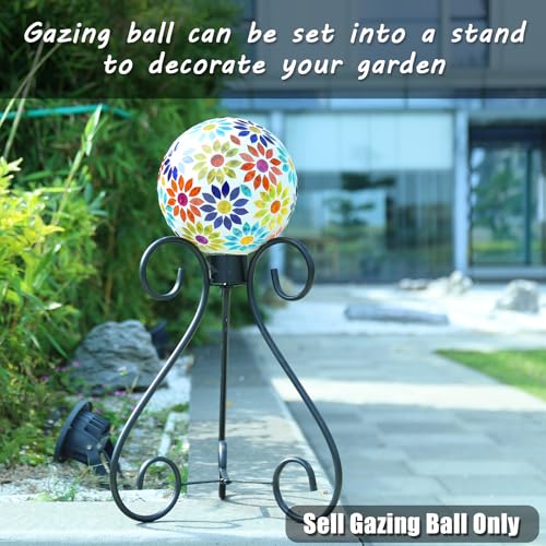 Gazing Ball 8" Glass Gazing Balls Sphere for Garden Outdoor Decor