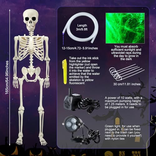 Halloween Puking Skeleton Vomiting Decoration Lawn Outdoor