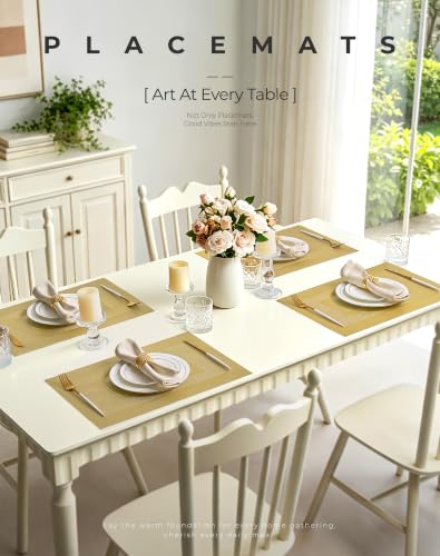 Gold Frame Placemats Set of 4 (4 Count)