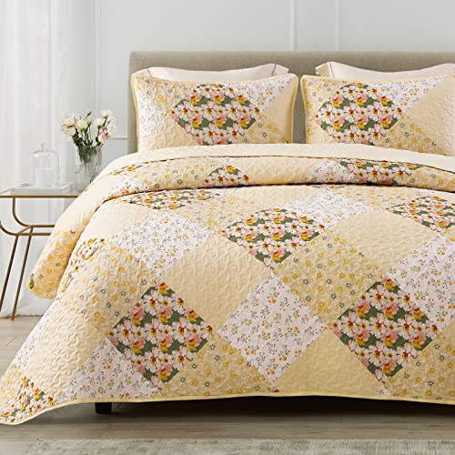 Reversible Boho Quilts Queen Size Yellow