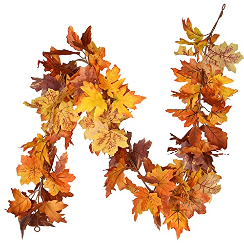 2 Pack Fall Garland Maple Leaf