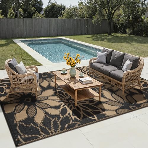 Outdoor Rug Waterproof for Patio Decor (200 Sq Ft)