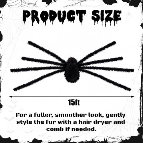 15FT Giant Spider Halloween Decorations Outdoor (15FT)