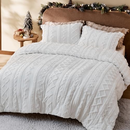 Tufted Boho Comforter Set Oversized Queen