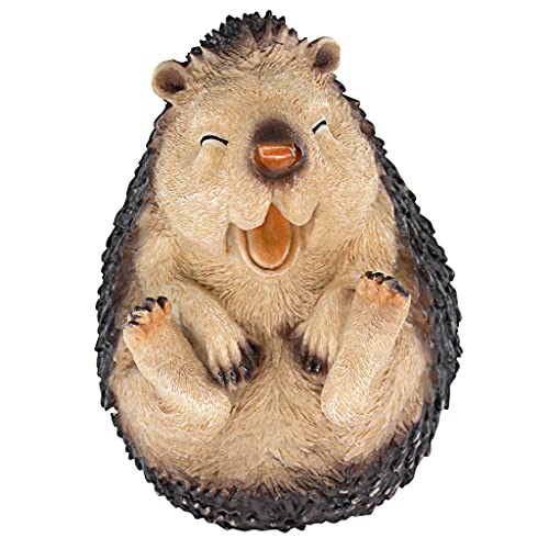 Roly Poly Laughing Hedgehog Statue