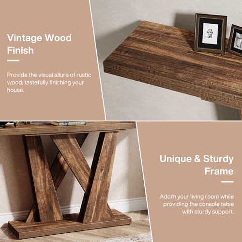 55 Inch Farmhouse Console Table