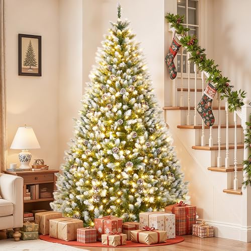 6FT Pre Lit Artificial Christmas Tree with White Lights