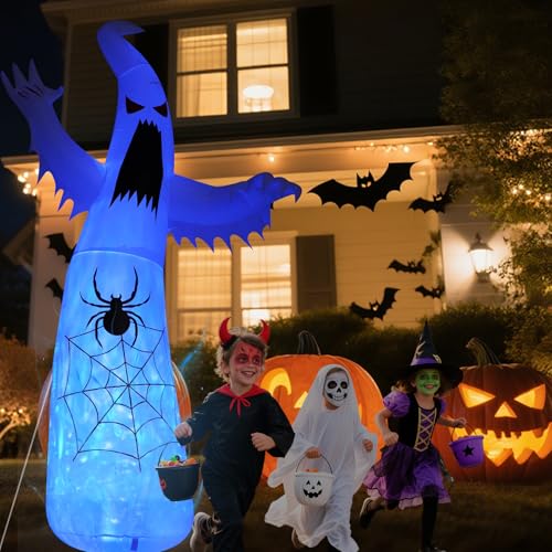 Halloween Inflatable Ghost Decoration (8FT Thriller Spider Ghost)