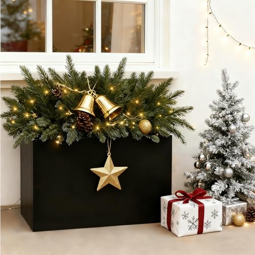 Metal Outdoor Planter 36" L x 15" W x 24" H for Metal Rectangular Planter