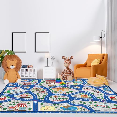 Kids Playmat Rug 6x9 ft