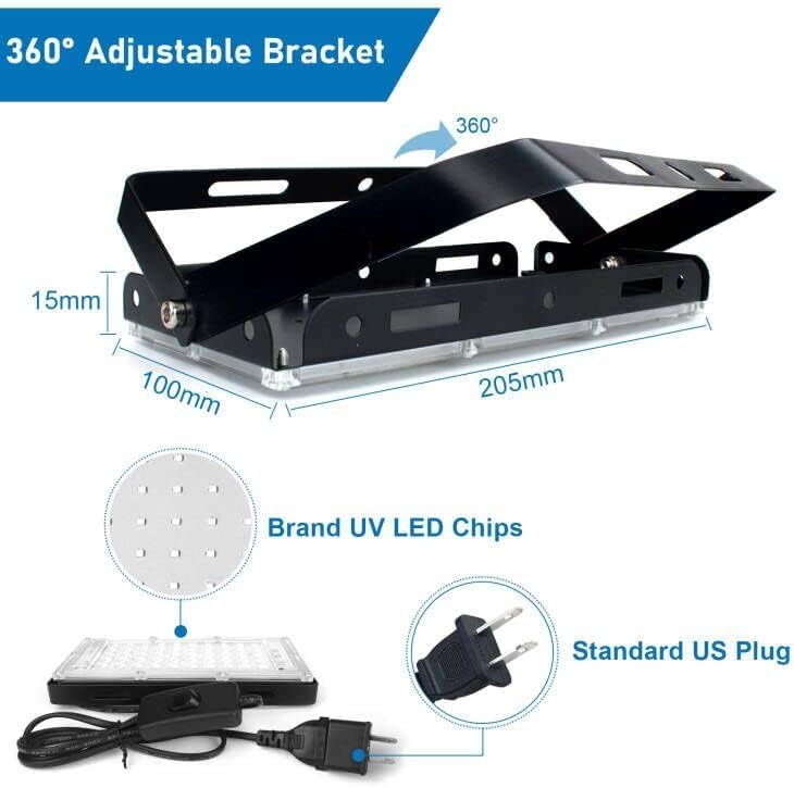 4 Pack 50W Black Lights (4 Count)