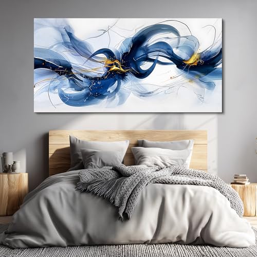 Canvas Wall Art For Living Room Large Wall Decor For Office Bedroom Decorations Abstract Ink Painting Artwork Room Wall Mural Aesthetic Home Decor 30x60 In