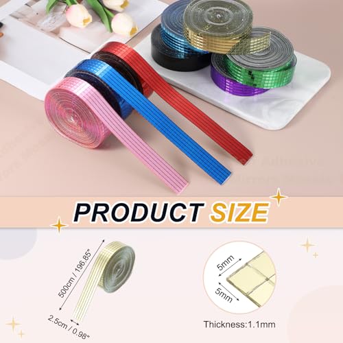 5x5mm Self Adhesive Mirrors Mosaic Tiles (5000 unidad)