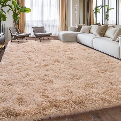 9x12 Feet Large Fluffy Area Rug for Bedroom Living Room