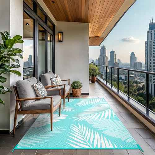 Outdoor Rug Waterproof Plastic Rugs for Patio