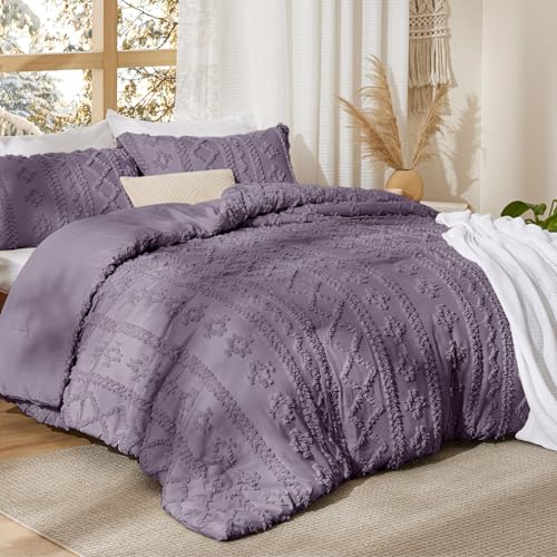 Tufted Boho Comforter Set Twin Size