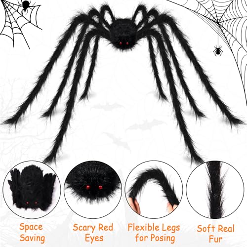 15FT Halloween Giant Spider Outdoor Decorations (15FT)