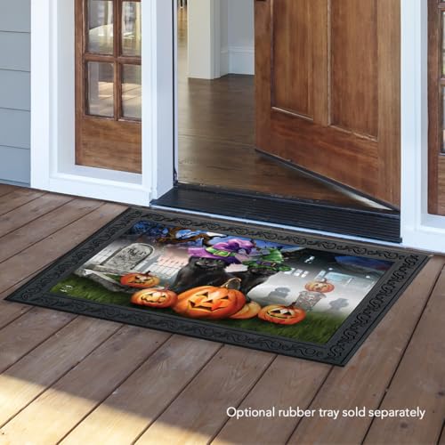 Doormat 30x18 Indoor Outdoor Spooky Kittens Halloween for Halloween Doormat (3.75 Sq Ft)