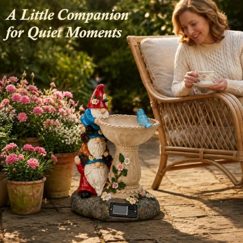 Solar Gnome Statues for Garden Decor