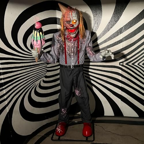 6.9 Ft. I Scream Clown Animatronic (6.5 ft Scream Clown)