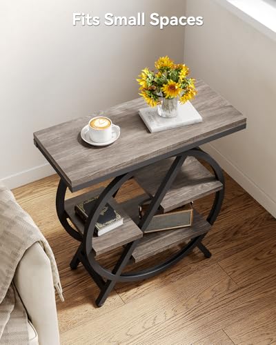 End Table Narrow Side Table with 4