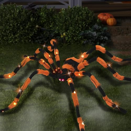 Giant Spider Halloween Decorations (Orange)