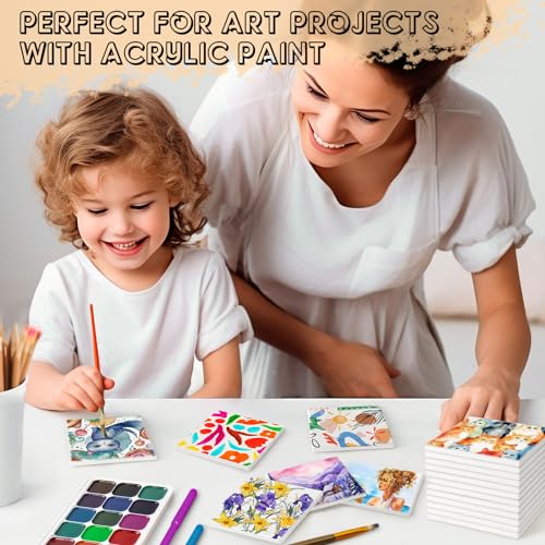 36 PCS Ceramic Tiles for Crafts (36 Count)