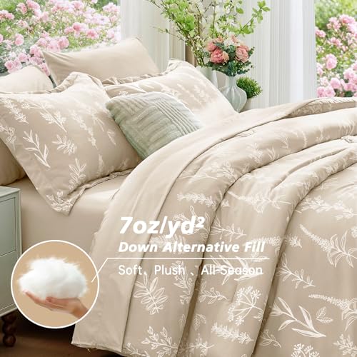 Beige Full Comforter Set