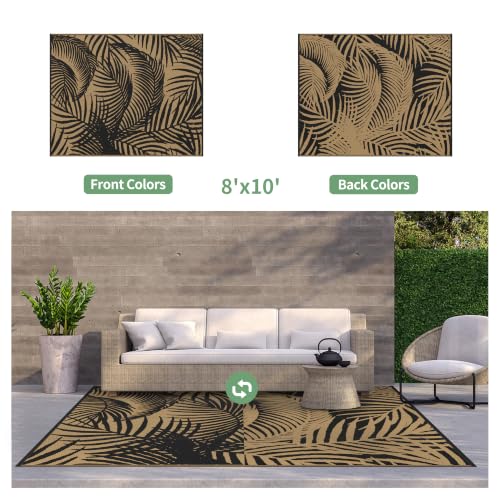 Outdoor Rug Waterproof Plastic Rugs for Patio (80 Sq Ft)