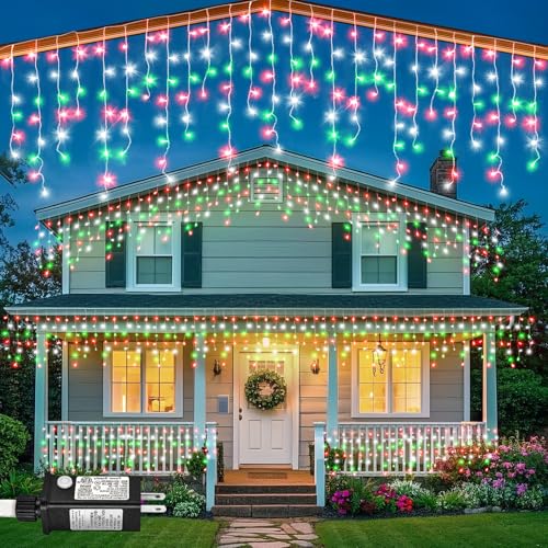 132ft Icicle Lights for Outside