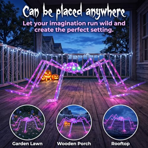 7FT Halloween Outdoor Decorations Giant Spider
