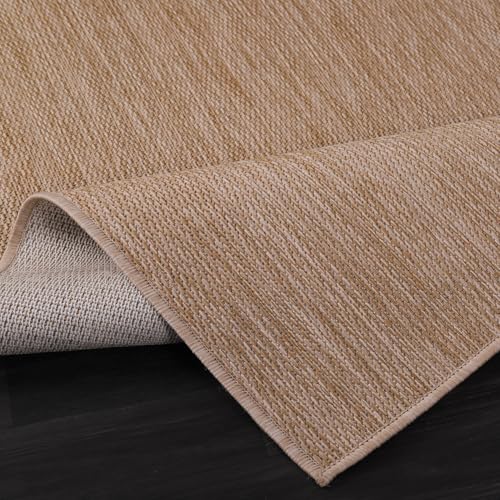 Washable Indoor Outdoor Rug 9x12 Weather Resistant Area Rugs Modern Solid Jute Rug for Porch Deck Balcony Backyard Patio Outside Carpet