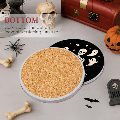 Halloween Coasters for Drinks (6 Count)