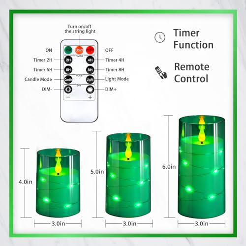 Flickering Flameless Candles (3 Count)