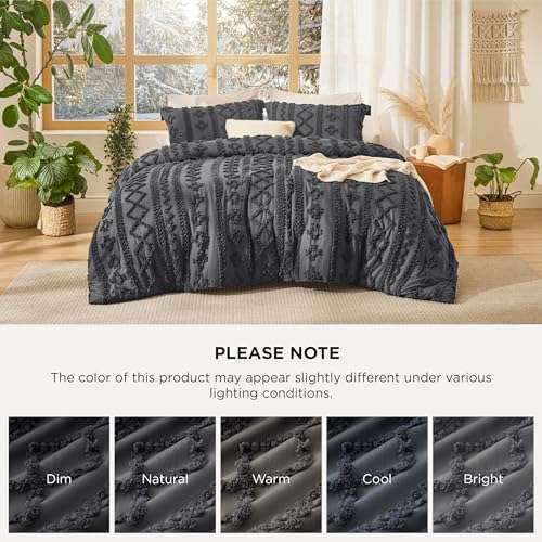 Tufted Boho Comforter Set Full Size