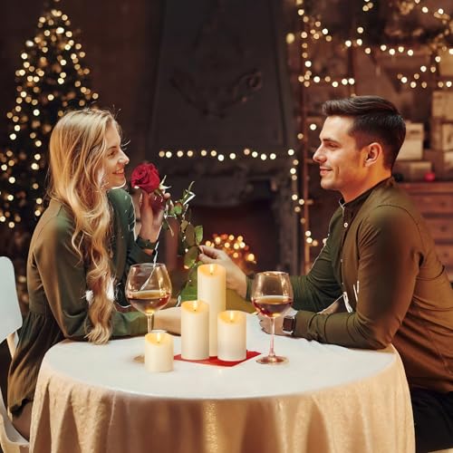 Outdoor Flameless Candles with Remote Timer (3 Count)