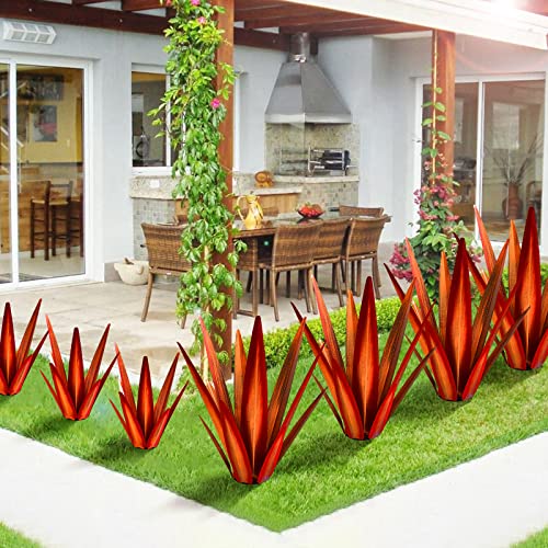 24" Metal Agave Plant Outdoor Decor